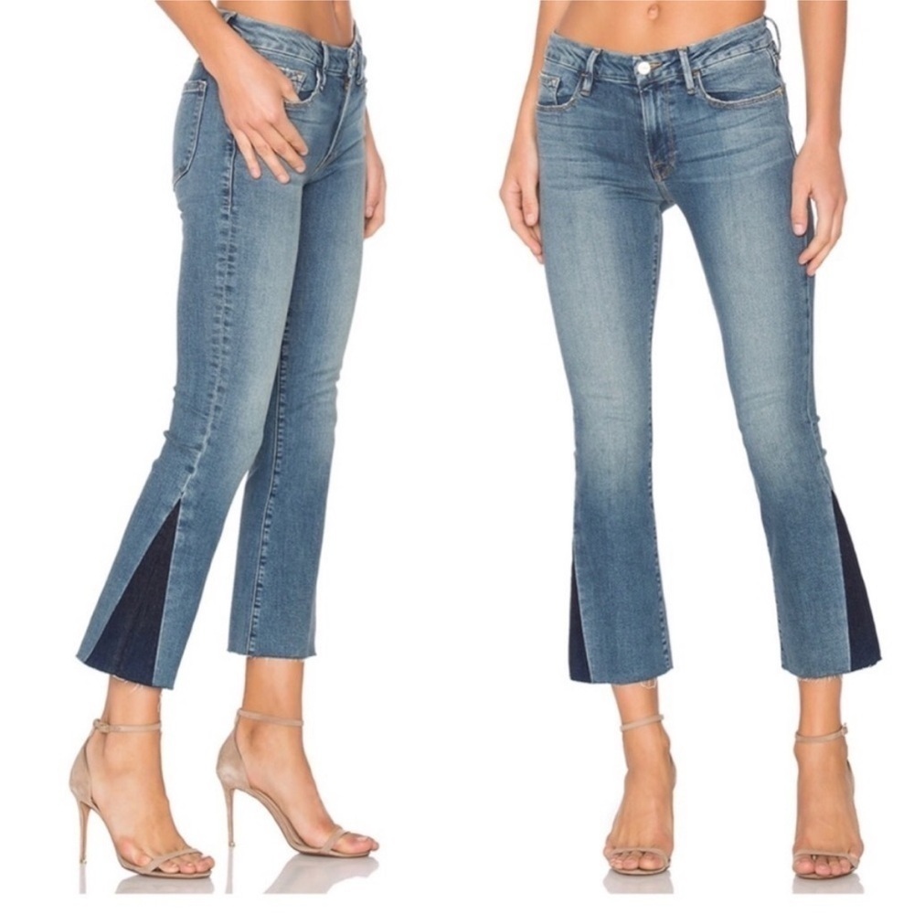 Frame Le Crop Mini Boot Jeans in Austin Size 29